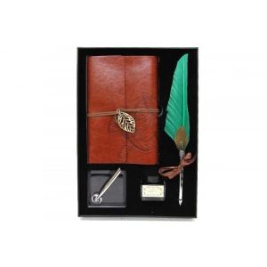 Divit Hokka Defter Ve Tüylü Kalem Seti Hediyelik