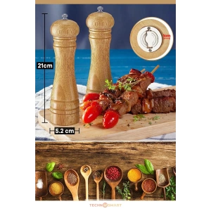 Doğal Ahşap Değirmen Karabiber Tuz Kahve Baharat Öğütücü Manuel El Değirmeni