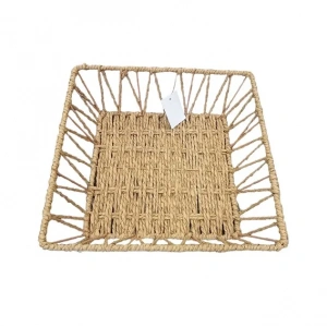 MDB Doğal Örgü Kare Sepet