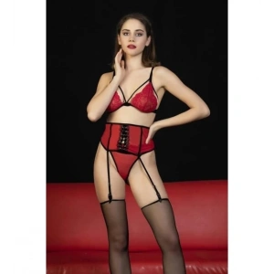 MDB Gallipoli 6402 Fantezi Üçgen Sütyen Jartiyer Takım