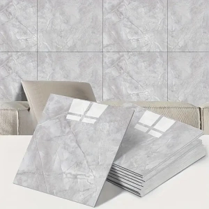 MDB Gri Mermer Desen Duvar Sticker (30x30)