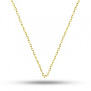Gümüş Gold 0.30 Mikron 45 Cm Forse Kadın Zincir