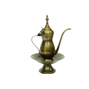 İbrik Sahanlı Antik Kabartmalı Dekoratif Hediyelik