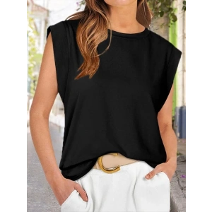 MDB Kadın Kısa Kollu Bisiklet Yaka Viskon Bluz