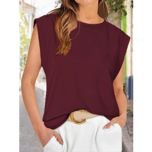 MDB Kadın Kısa Kollu Bisiklet Yaka Viskon Bluz