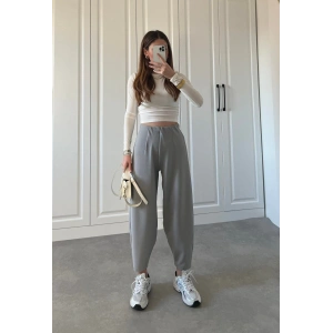 MDB Kadın Krep Kumaş Balon Pantolon