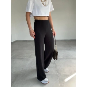 MDB Kadın Krep Kumaş Gipe Detay Palazzo Pantolon