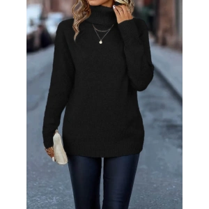 MDB Kadın Uzun Kollu Balıkçı Yaka Triko Bluz