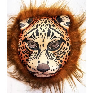 MDB Kahverengi Saçlı Yeleli Aslan Maskesi Eva Mega Peluş 37 No