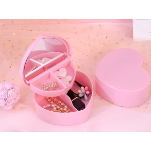 MDB Kalp Tasarımlı Aynalı Takı Saklama Kutusu