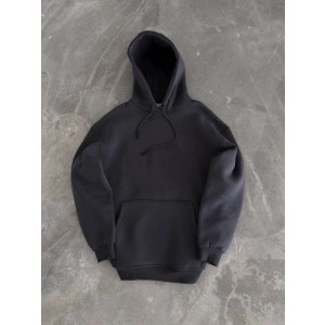 MDB Kapşonlu Üç İplik Penye Basic weathirt  Füme