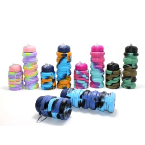 MDB Katlanabilir Portatif Silikon Su Şişesi 500 Ml Model 1