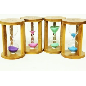 Kum Saati Ahşap 15 Dakika Dekoratif Hediyelik