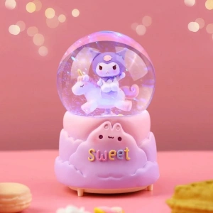 MDB Kuromi Işıklı Müzikli Kar Küresi Orta Boy Model 1