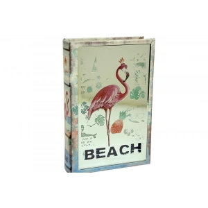 Kutu Kitap Aynalı Flamingo Dekoratiif Hediyelik