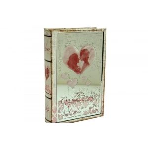 Kutu Kitap Aynalı Valentine Dekoratif Hediyelik