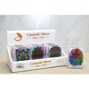 Mandala Desenli Hareketli Sulu El Aynası