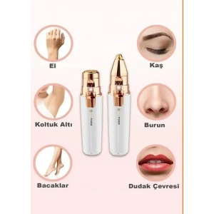 MDB 2 Başlıklı Yüz Tüy Alıcı Kaş Bıyık Kıl Epilasyon Aleti Şarjlı