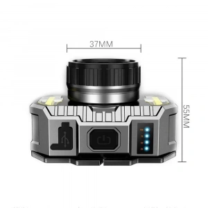 MDB 800 Lümen Şarj Göstergeli Cob LED Usbli Şarjlı Kafa Lambası