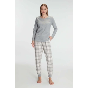 MDB Anıl Pamuklu Uzun Kol Pijama Takımı