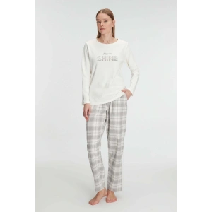 MDB Anıl Uzun Kol Pamuklu Kışlık Pijama Takımı