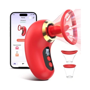 MDB APP Kontrollü Emişli Ve Dilli Vibratör – Dijital Ekranlı, Sessiz, Su Geçirmez