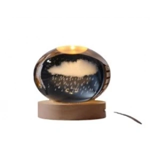 MDB Cam Küre Alt kısmı Ahşap  USBli Dekoratif Hediyelik