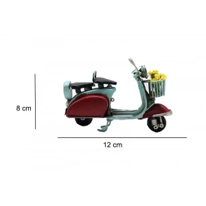 MDB Dekoratif Metal Scooter Önü Sepetli