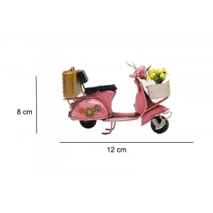 MDB Dekoratif Metal Scooter Önü Sepetli