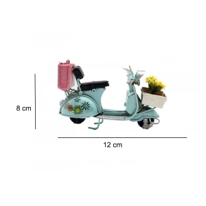 MDB Dekoratif Metal Scooter Önü Sepetli