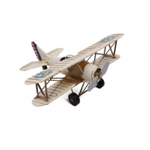 MDB Dekoratif Metal Uçak Çift Kanatlı