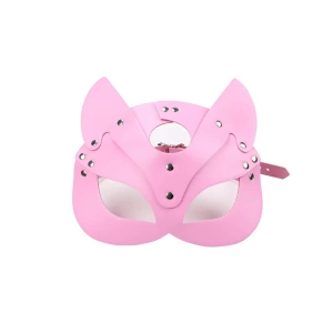 MDB Deri Fantezi Maskesi Pembe