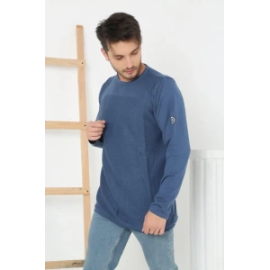 MDB Erkek Biskilet Yaka Kolu Armalı  Koyu avi