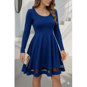 MDB Etek Tül Detay Krep Elbise