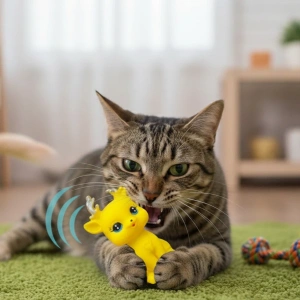 MDB Evcil Hayvan Sesli Geyik Şeklinde Plastik Oyuncak