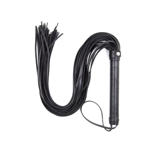 MDB Fantezi Deri Kırbac Siyah