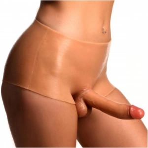 MDB Giyilebilir Silikon Gerçekçi Dildo Pantolon Orta Boy Boş Strapon