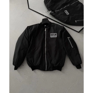 MDB İçi Kapitone Astarlı Tam Kalıp Baskılı Bomber Ceket  iyah