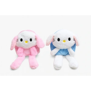 MDB Işıklı Peluş Oynar Kulaklı My Melody ve Cinnamoroll Sırt Çantası