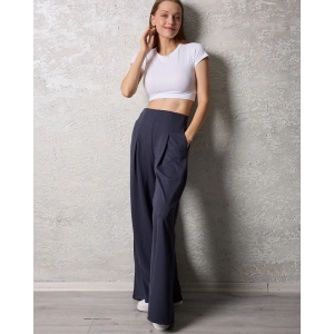 MDB Kadın Pileli Gizli Cep Detay alaş Pantolon