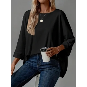 MDB Kadın Truvakar Kollu Bisiklet Yaka Viskon Bluz