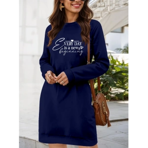 MDB Kadın Uzun Kollu Bisiklet Yaka Kısa Viskon Iki Iplik Elbise