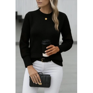 MDB Kadın Uzun Kollu Bisiklet Yaka Triko Bluz