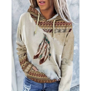 MDB Kadın Uzun Kollu Kapşonlu Bağcıklı şardonlu Dalgıç Bluz