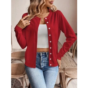 MDB Kadın Uzun Kollu önden Düğmeli Triko Ceket