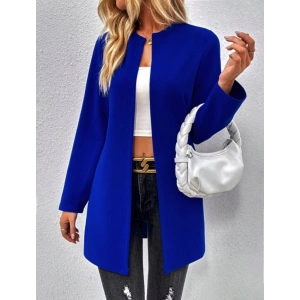 MDB Kadın Uzun Kollu önü Açık Uzun Modal Ceket