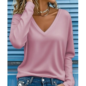 MDB Kadın Uzun Kollu V Yakalı Dalgıç Bluz