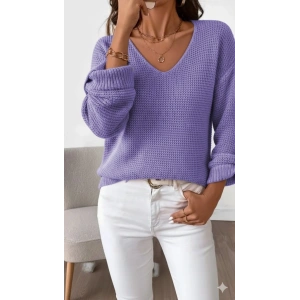 MDB Kadın Uzun Kollu V Yakalı Düğmeli Triko Bluz