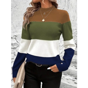 MDB Kadın Uzun Kollu Yarı Balıkçı Yaka Triko Kazak