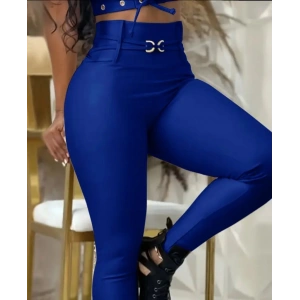 MDB Kadın Yüksek Bel Belden Toka Detaylı Dalgıç Tayt